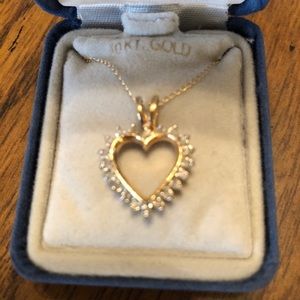 Gold and diamond necklace